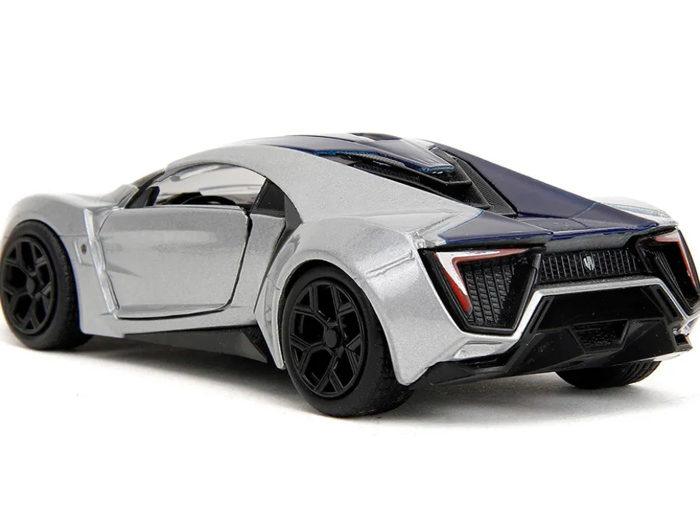 Lykan Hypersport Silver Metallic and Purple Pink Slips Series 1/32 Diecast Model Car Jada 35415