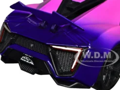 Lykan Hypersport White Pink and Purple Gradient Pink Slips Series 1/24 Diecast Model Car Jada 35058