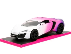 Lykan Hypersport White Pink and Purple Gradient Pink Slips Series 1/24 Diecast Model Car Jada 35058