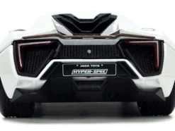 Lykan Hypersport White with Bronze Metallic Rear Spoiler HKS Hyper-Spec Series 1/24 Diecast Model Car Jada JA34030