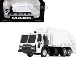 Mack LR with McNeilus Rear Load Refuse Body White 1/87 Diecast Model First Gear 80-0351