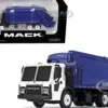 Mack LR with McNeilus Rear Load Refuse Body Blue and White 1/87 Diecast Model First Gear 80-0352