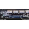 Mack Pinnacle Day Cab with Minimizer Parts & 53' Wilson Roadbrute Flatbed Trailer with "Carlisle Roofing" Loaded Pallets Black with Silver Top and Stripes 1/64 Diecast Model by DCP/First Gear