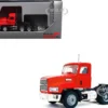 Mack 603 Short Day Cab Red 1/87 (HO) Plastic Model Car by Promotex