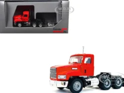 Mack 603 Short Day Cab Red 1/87 (HO) Plastic Model Car by Promotex