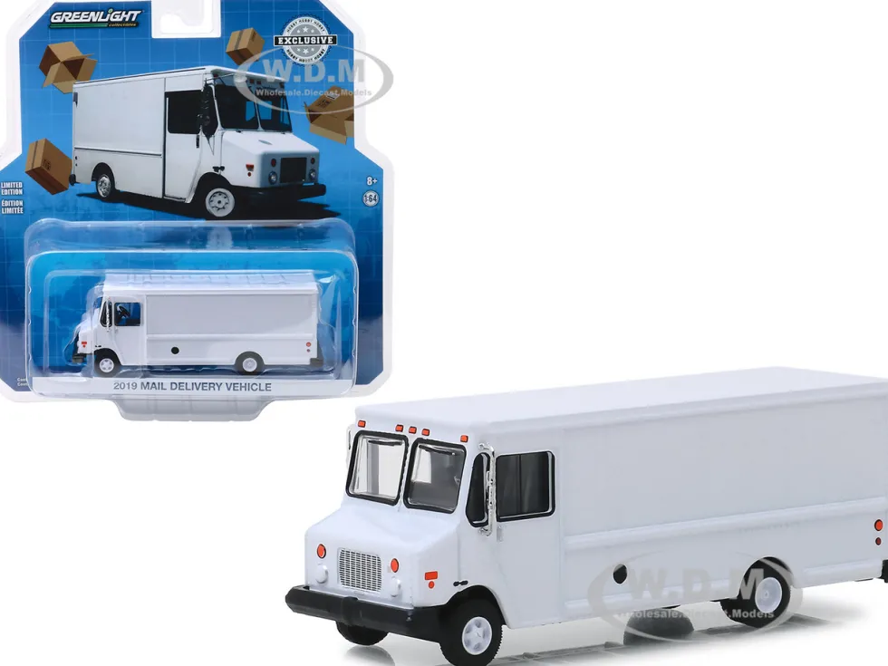 2019 Mail Delivery Vehicle White Hobby Exclusive 1/64 Diecast Model Car Greenlight 30097
