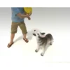 Man and Dog 2 Piece Figure Set For 1:18 Scale Models American Diorama 23889