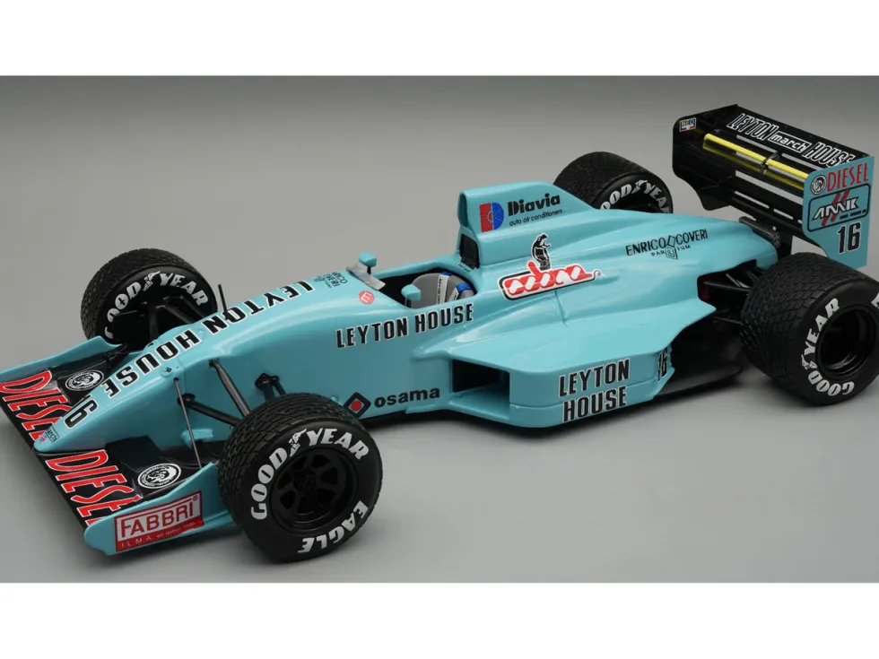 March 881 #16 Ivan Capelli 3rd Place Formula One F1 "Belgian GP" (1988) "Mythos Series" with Display Case Limited Edition to 90 pieces Worldwide 1/18 Model Car by Tecnomodel