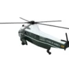 Marine One Presidential Helicopter "United States of America" Dark Green and White Diecast Model by Daron