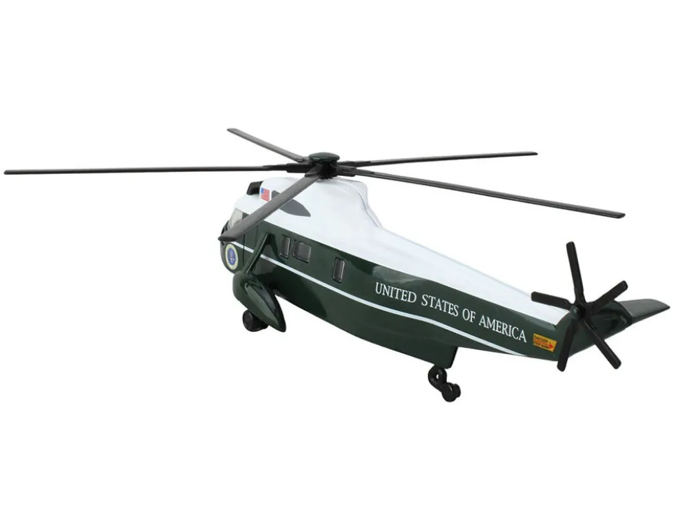 Marine One Presidential Helicopter "United States of America" Dark Green and White Diecast Model by Daron