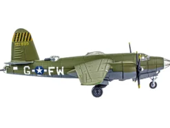Martin B-26B Marauder Bomber Aircraft "QQQQ, 556th Bomb Squadron, 387th Bomb Group" United States Army Air Forces (1943) "Planes of World War II" Series 1/144 Diecast Model Airplane by Luppa