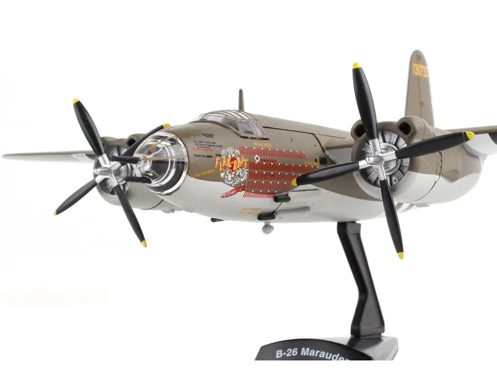 Martin B 26 Marauder Bomber Aircraft Flak Bait United States Army Air Forces 1/107 Diecast Model Airplane Postage Stamp PS5562-2