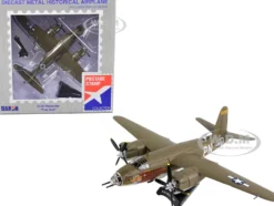 Martin B 26 Marauder Bomber Aircraft Flak Bait United States Army Air Forces 1/107 Diecast Model Airplane Postage Stamp PS5562-2