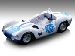 Maserati Birdcage Tipo 61 #200 Umberto Maglioli Nino Vaccarella Targa Florio 1960 Limited Edition to 80 pieces Worldwide 1/18 Model Car Tecnomodel TM18-276G