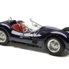 Maserati Tipo 60/61 "Birdcage" Dark Blue "Cut-Off Model" Limited Edition to 200 pieces Worldwide with Showcase and Baseplate 1/18 Diecast Model Car by CMC