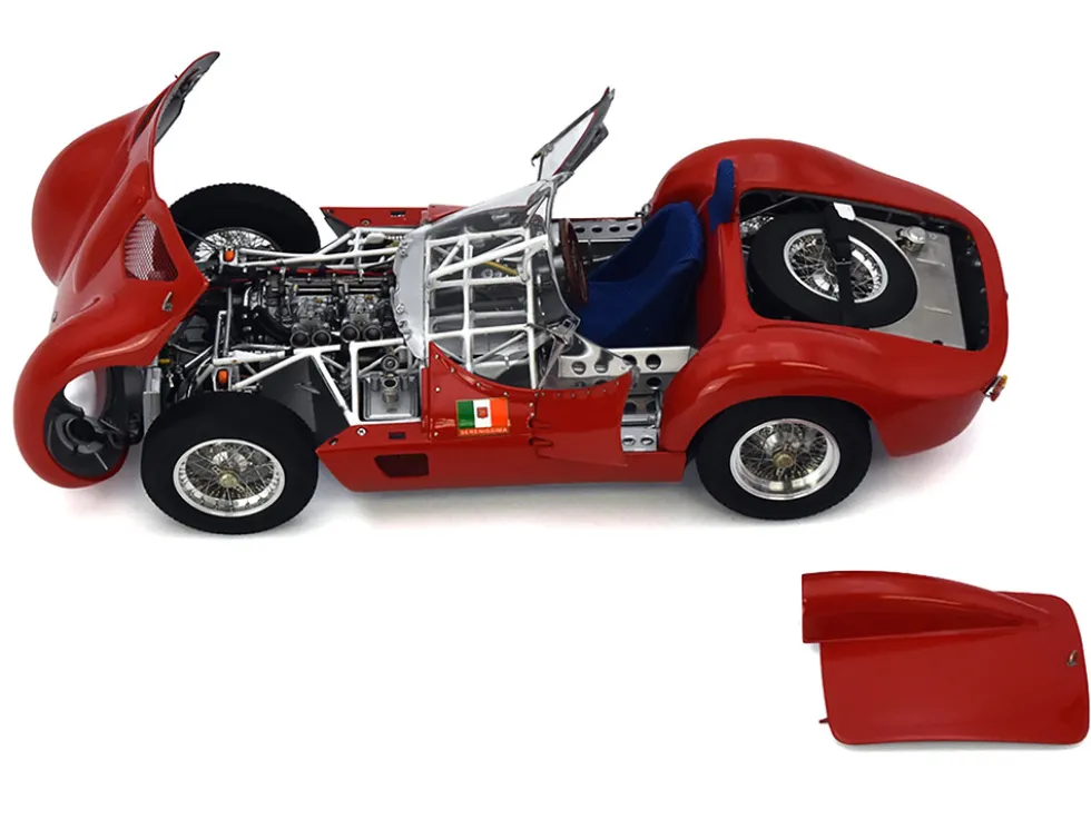 Maserati Tipo 60 "Birdcage" Red "Goodwood Revival 2008 - Nick Mason" Limited Edition to 1000 pieces Worldwide 1/18 Diecast Model Car by CMC