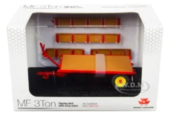 Massey Ferguson 3Ton Tipping Bed Drop Sides Trailer 1/32 Diecast Model Universal Hobbies UH5329