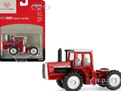 Massey Ferguson 4880 Tractor Red Silver Top 1/64 Diecast Model ERTL TOMY 16445