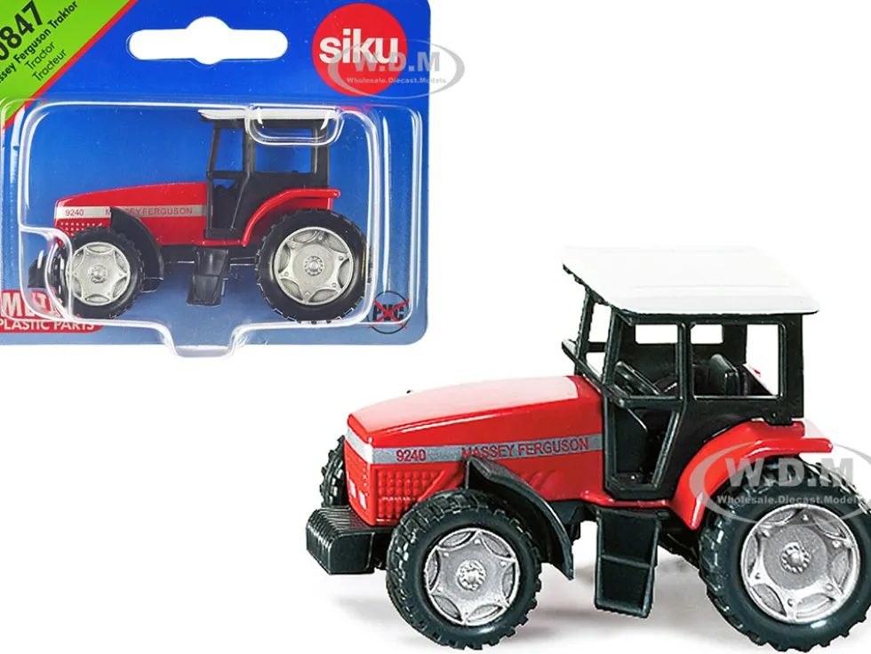 Massey Ferguson 9240 Tractor Red with White Top Diecast Model Siku 0847
