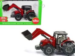Massey Ferguson 8690 Tractor with Front Loader Red 1/50 Diecast Model Siku SK1985