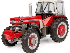 Massey Ferguson 1080 4WD Tractor with PEKO Cabin Red with Gray Top 1/32 Diecast Model by Universal Hobbies