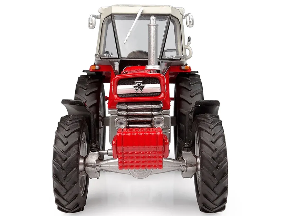Massey Ferguson 1080 4WD Tractor with PEKO Cabin Red with Gray Top 1/32 Diecast Model by Universal Hobbies