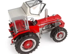 Massey Ferguson 1080 4WD Tractor with PEKO Cabin Red with Gray Top 1/32 Diecast Model by Universal Hobbies