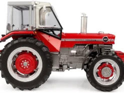 Massey Ferguson 1080 4WD Tractor with PEKO Cabin Red with Gray Top 1/32 Diecast Model by Universal Hobbies