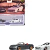 Mazda Mazdaspeed Miata Gray Metallic and Mazda RX7 FC Pandem White "Car Culture" Set of 2 Cars Diecast Model Cars by Hot Wheels