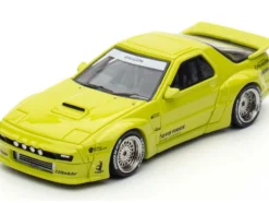 Mazda RX-7 (FC3S) "Pandem Aero" RHD (Right Hand Drive) Lime Green "The Model Car Show Malaysia 2025 Event Edition" 1/64 Diecast Model Car by Inno Models