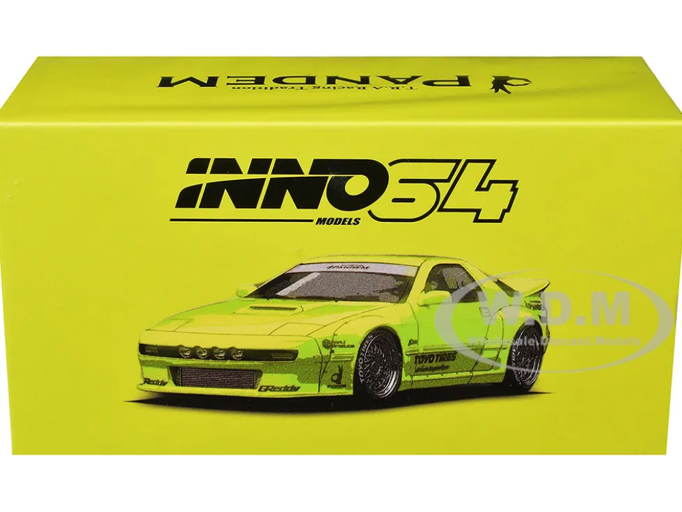 Mazda RX-7 (FC3S) "Pandem Aero" RHD (Right Hand Drive) Lime Green "The Model Car Show Malaysia 2025 Event Edition" 1/64 Diecast Model Car by Inno Models