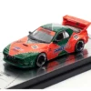 Mazda RX7 (FC3S) "Pandem Aero" RHD (Right Hand Drive) #55 Red and Green "Hong Kong Toycar Salon 2025 Event Edition" 1/64 Diecast Model Car by Inno Models
