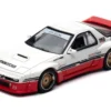 Mazda RX-7 (FC3S) "Pandem Rocket Bunny" White and Red with Black Stripes "The Model Car Show Singapore 2025 Event Edition" 1/64 Diecast Model Car by Inno Models