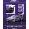 Mazda RX7 (FC3S) "Pandem Rocket Bunny" Kit Purple Metallic and Black 1/64 Diecast Model Car by Inno Models