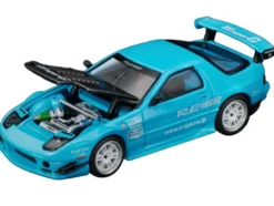 Mazda RX7 (FC3S) RE Amemiya RHD (Right Hand Drive) Light Blue with Carbon Hood "Tokyo Auto Salon 2026" 1/64 Diecast Model Car by Pop Race