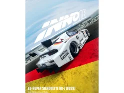 Mazda RX7 (FD3S) LB-Super Silhouette RHD (Right Hand Drive) #41 White with Stripes and Graphics 1/18 Model Car by Inno Models