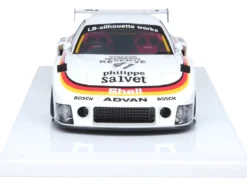 Mazda RX7 (FD3S) LB-Super Silhouette RHD (Right Hand Drive) #41 White with Stripes and Graphics 1/18 Model Car by Inno Models