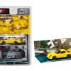 Mazda RX-7 (FD3S) RHD (Right Hand Drive) Yellow "Initial D" (1995-2013) Manga "Diorama Set Series" 1/64 Diecast Model Car by Hobby Japan