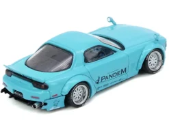 Mazda RX-7 (FD3S) RHD (Right Hand Drive) "Pandem Rocket Bunny" Light Blue 1/64 Diecast Model Car by Inno Models