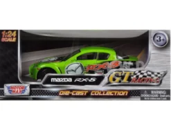 Mazda RX-8 Green #5 GT Racing 1/24 Diecast Car Model Motormax 73778