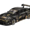 Mazda RX-7 LB-Super Silhouette "FD-NILES" Black with Gold Graphics Limited Edition 1/64 Diecast Model Car by Mini GT