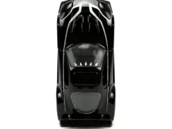 1995 Mazda RX 7 RHD Right Hand Drive Black and Black Panther Diecast Figure The Avengers Hollywood Rides Series 1/32 Diecast Model Car Jada 33078