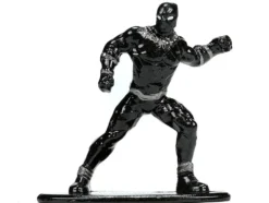 1995 Mazda RX 7 RHD Right Hand Drive Black and Black Panther Diecast Figure The Avengers Hollywood Rides Series 1/32 Diecast Model Car Jada 33078