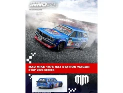 1976 Mazda RX3 Station Wagon RHD (Right Hand Drive) #12 "Mad" Mike Whiddett "D1 Grand Prix" (2024) 1/64 Diecast Model Car by Inno Models