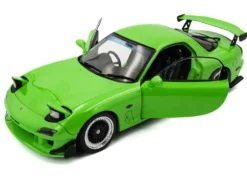 1999 Mazda RX7 Type RS (FD3RS) RHD (Right Hand Drive) Neon Green 1/18 Diecast Model Car by Solido