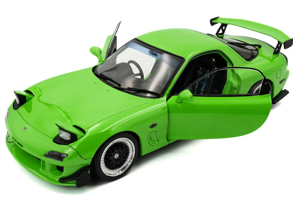 1999 Mazda RX7 Type RS (FD3RS) RHD (Right Hand Drive) Neon Green 1/18 Diecast Model Car by Solido