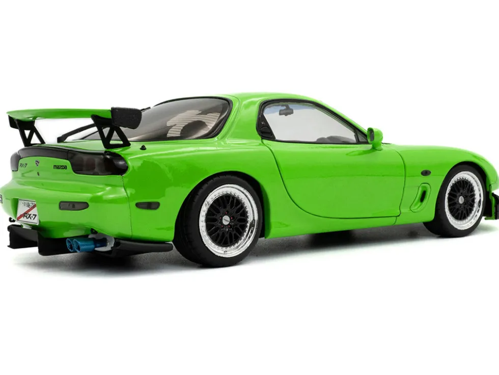 1999 Mazda RX7 Type RS (FD3RS) RHD (Right Hand Drive) Neon Green 1/18 Diecast Model Car by Solido