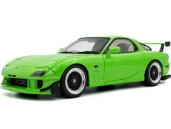 1999 Mazda RX7 Type RS (FD3RS) RHD (Right Hand Drive) Neon Green 1/18 Diecast Model Car by Solido