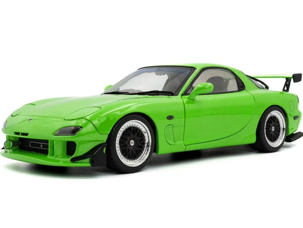 1999 Mazda RX7 Type RS (FD3RS) RHD (Right Hand Drive) Neon Green 1/18 Diecast Model Car by Solido