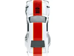 1974 Mazda RX-3 White Red Stripe Graphics Saitama Diecast Figure One Punch Man 2015-2019 TV Series 1/24 Diecast Model Car Jada 33688